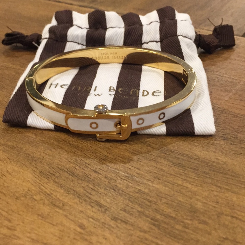 Henri Bendel White Gold Bangle Bracelet